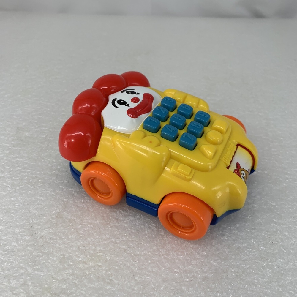 2003 Fisher Price McDonald's Ronald McDonald Plastic Collectible Phone Car Toy - Picture 5 of 8